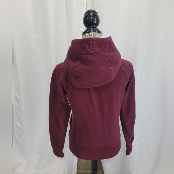 Lululemon Scuba Hoodie Sz 6 Light Cotton Fleece Dark Adobe EUC - Picture 6 of 14